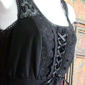 Royal Bones /Hot Topic Black & Lace Hi-low Dress - Women